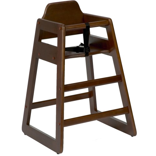 Eurobambino Wooden Highchair Walnut - click here for full details.