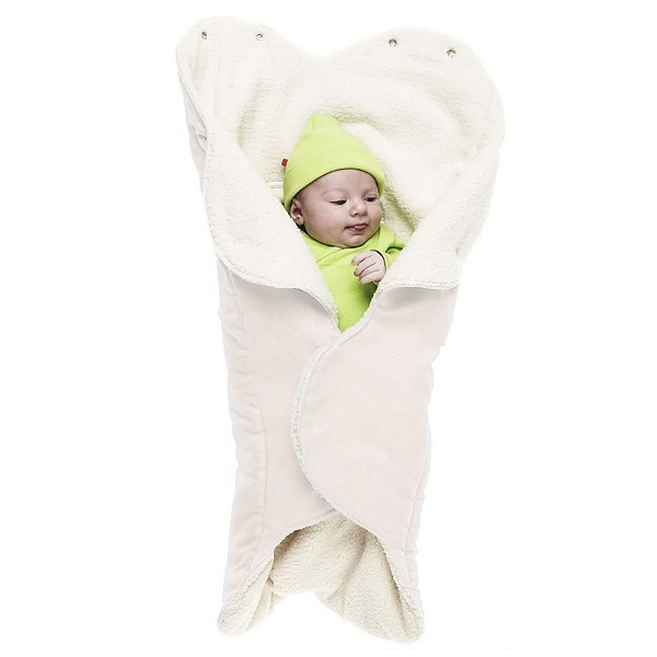 Wallaboo Wrapper Fleece Lined Ecru - click here for full details.