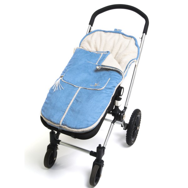 Wallaboo Pushchair Footmuff  Soft Blue - click here for full details.