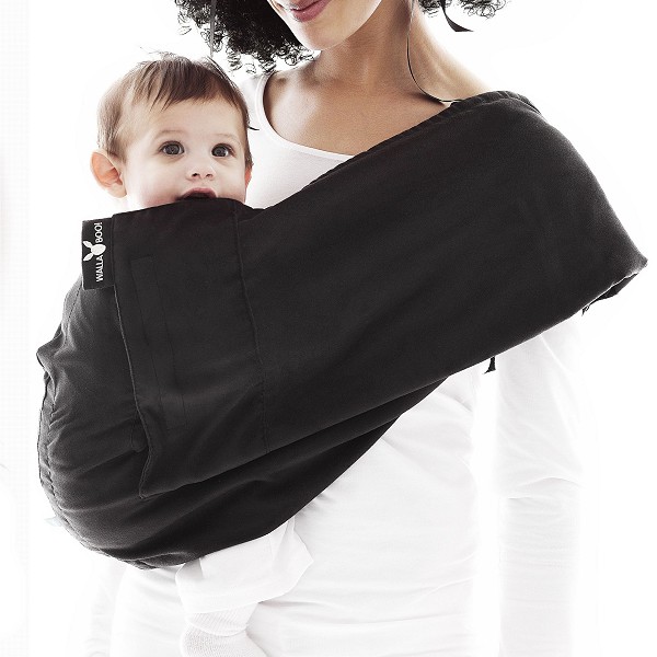 Wallaboo Baby Sling Microfibre Suede Black - click here for full details.