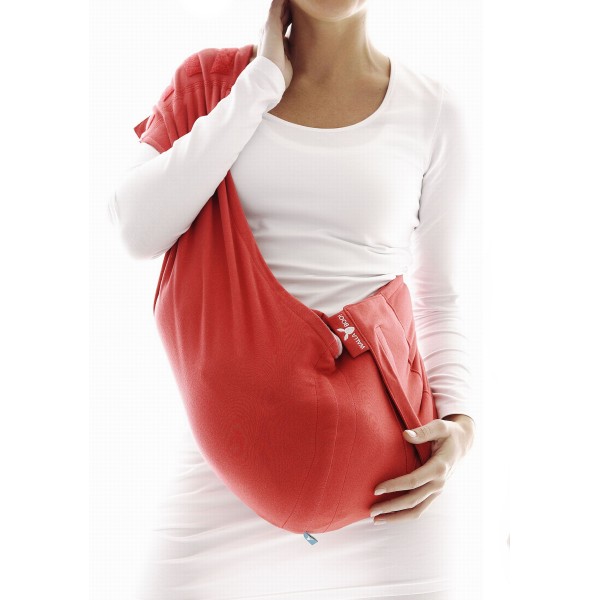Wallaboo Baby Sling Cotton Poppy Red - click here for full details.